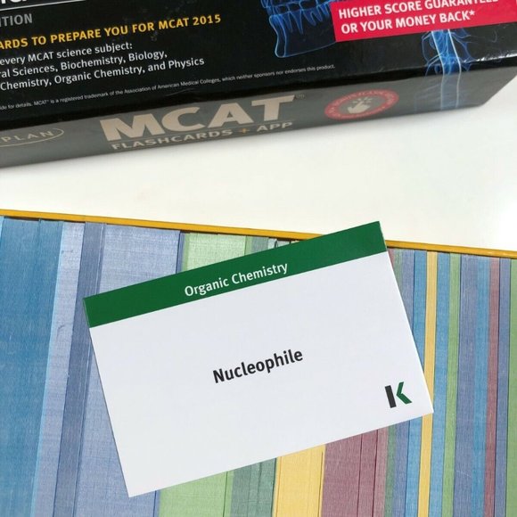 Kaplan Test Prep Set: Kaplan MCAT Flashcards + App by Kaplan Test Prep, 3rd Ed - Picture 4 of 4